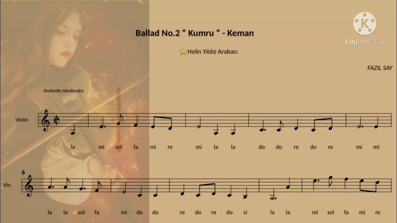 Баллада скрипка. Ballad no 2 Kumru.