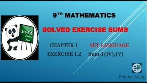 Samacheer 9th Standard Maths Chapter-1 ||SET LANGUAGE|| Exercise 1.2|| Sum 1 (iv)(v)|| (T.N) 2020.