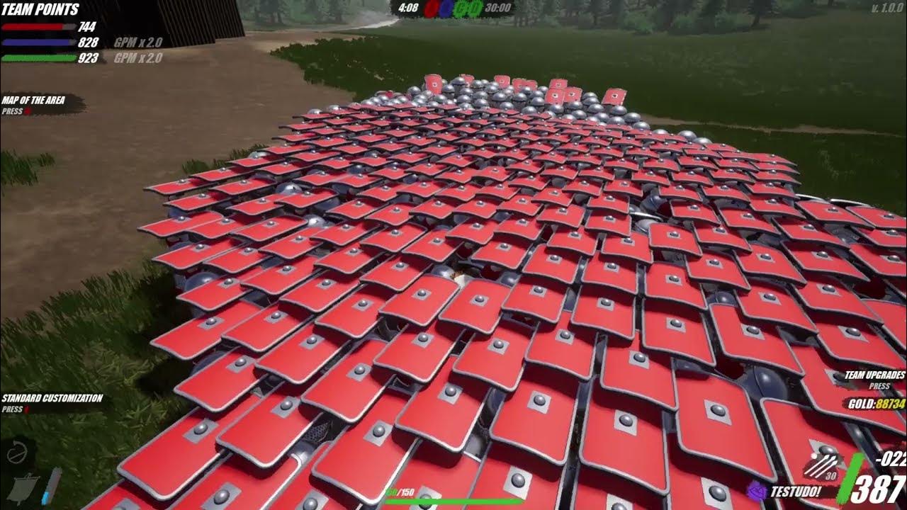 400 LEGIONAIIRES WRECKING THROUGH VESONTIO (Shieldwall) YouTube