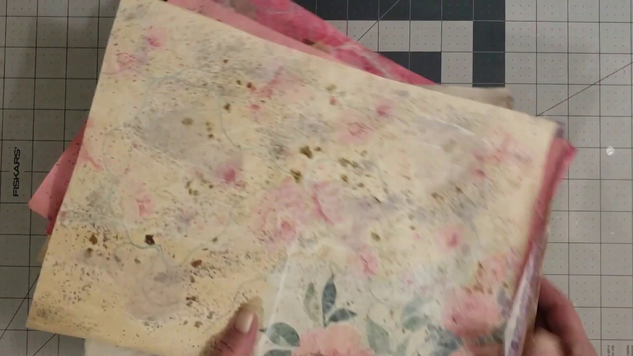 Making Faux handmade paper Tutorial YouTube