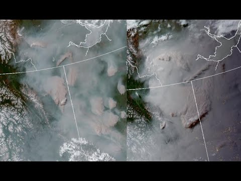 Satellite Loop Shows Wildfires Exploding Tonight in B.C., Alberta, and ...