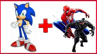 Sonic + Spiderman and Venom = Sonic Animation