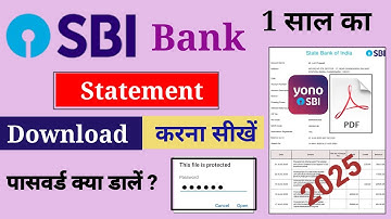 How to get statement from Yono SBI | How to get SBI bank statement |