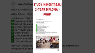 Study In Montreal 2-Year Diploma That Leads To Pgwp