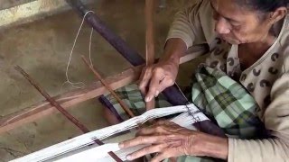 weaving the weft threads