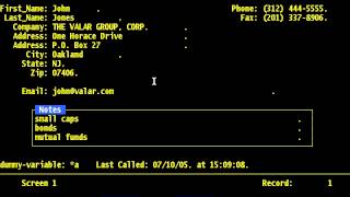FilePro - Chapter 5 - Define Processing @key, inputpw, inputpw popup
