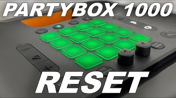 JBL PARTYBOX 1000 RESET !!!