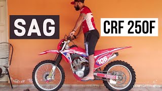 SAG - REGULAGEM SUSPENSÃO TRASEIRA CRF 250F (SIMPLES)