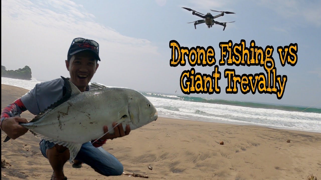 Drone Fishing - Dapat Giant Trevally Babon!!! #V36