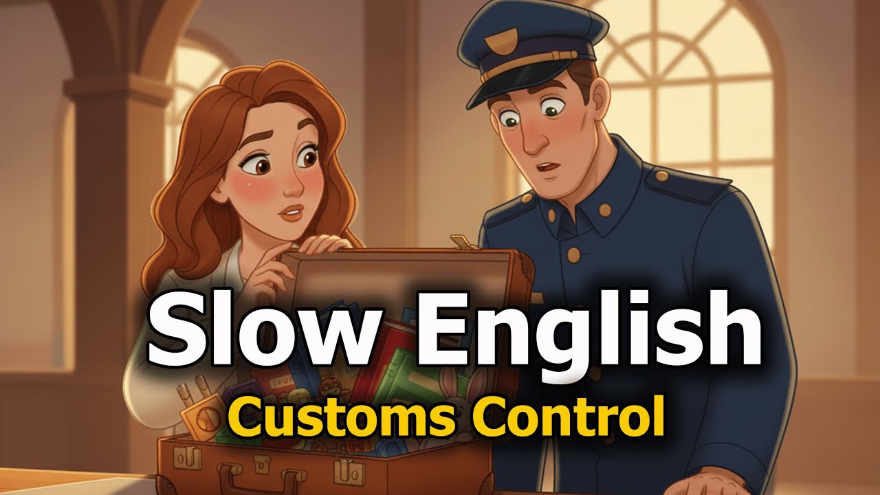 Slow English Conversation |  English Listening Practice Customs Control