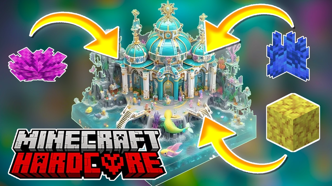 I Drained The OCEAN To Build THIS In Hardcore Minecraft - YouTube