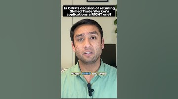 OINP right in returning Skilled Trade Applications? #canadaimmigration #oinp #shorts