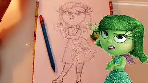 How to Draw DISGUST from Pixar