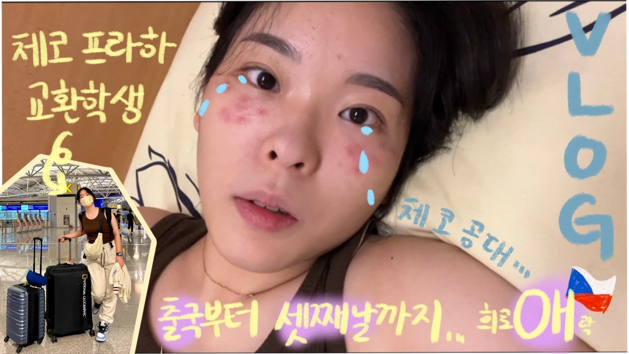 🇨🇿 눈물 줄줄 체코 프라하 교환학생 출국 브이로그 | 체코공대, 기숙사, 보다폰 개통, 까를교