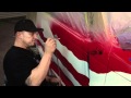 How to Airbrush an American Flag on a vehicle w/ Ryno