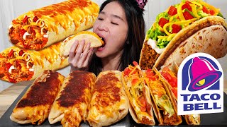 Taco Bell's NEW Double Decker Tacos Are The BEST! Grilled Cheese Burritos - Mukbang & Food Challenge