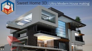 Ultra Modern House Designing in Sweet Home 3D