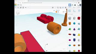 Draw hinge in TinkerCAD