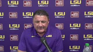We didn't capitalize when we needed to, HC Ed Orgeron discusses 31-17 loss at Ole Miss