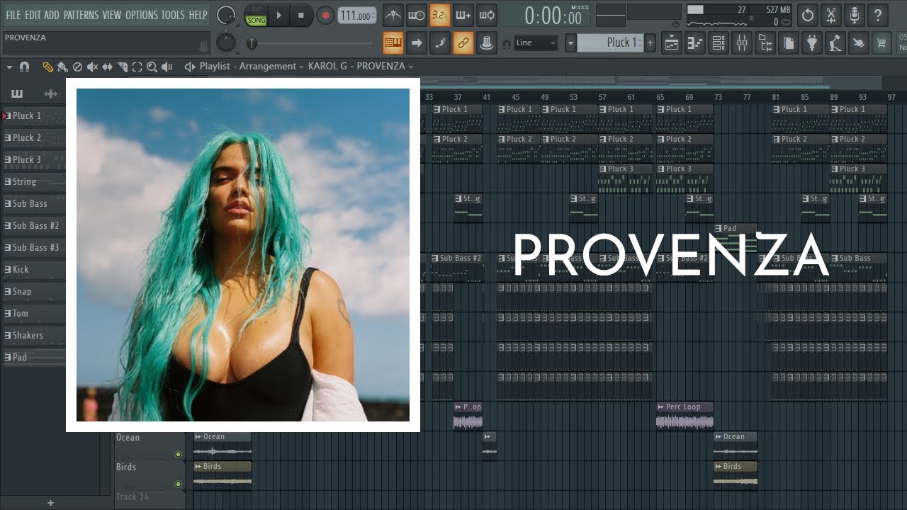 KAROL G - PROVENZA (FL Studio 20 Instrumental Remake - FREE FLP)