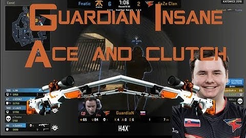 Guardian - Insane awp ace and clutch on overpass!!