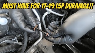 Installing WC Fab L5P Duramax Transmission Cooler Thermostat Bypass Plug