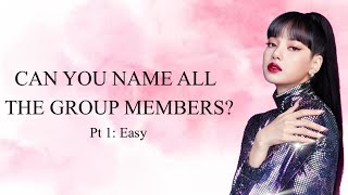 CAN YOU NAME ALL THE GROUP MEMBERS? PT. 1: EASY || KPOP GAME screenshot 4