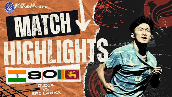 SAFF U-19 Championship 2025 | INDIA vs SRI LANKA – Match Highlights