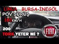 FİAT LİNEA POV| BURSA-İNEGÖL | 1.3 MULTİJET İLE RAMPALARI KAÇ km/h İLE ÇIKTIK | 200 TORK YETİYOR MU?