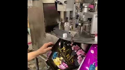 chiết túi mâm xoay tròn kiêm vặn nắp #maytuivaikhongdet #machine #maychietrot #mayvannap