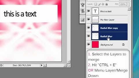 ThinkTutorial.com: How to merge layers on Adobe Photoshop?