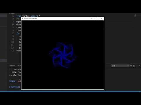 Turtle 🐢 graphic design using python...