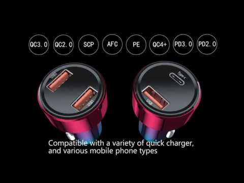 Baseus Magic Series PPS Car Charger With Digital Display 45w 6a.