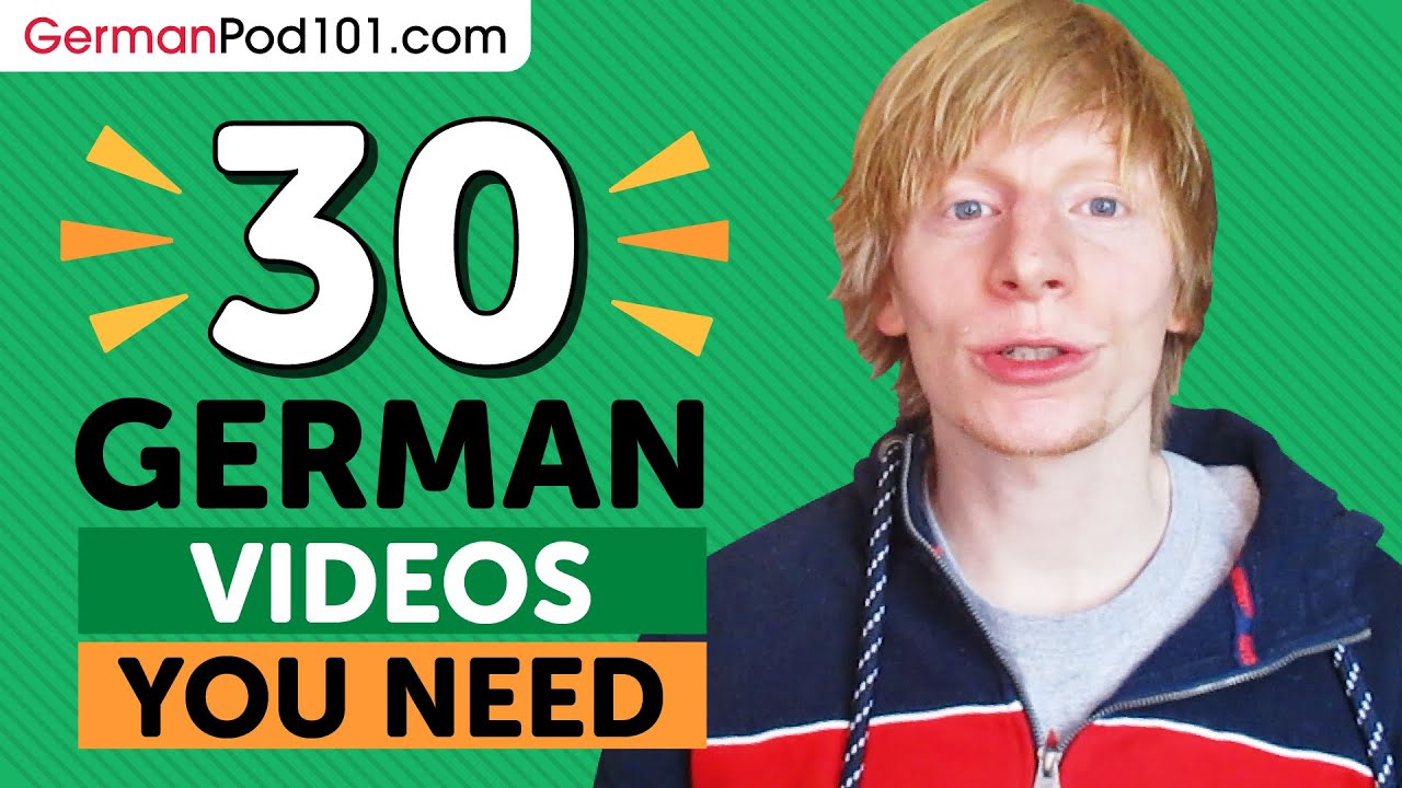 Learn German: 30 Beginner German Videos You Must Watch - YouTube