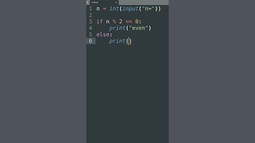 EVEN OR ODD NUMBER IN PYTHON | #shorts #python #programming