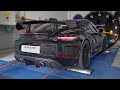 Porsche 718 GT4 RS feat. Akrapovic Slip-On Exhaust DYNO PULLS + Test Drive | 9000rpm 4.0 NA Flat-Six