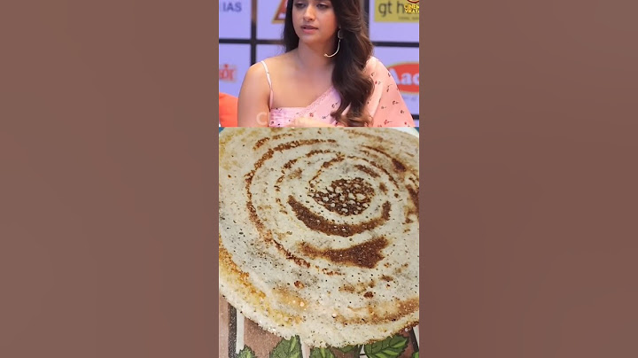keerthy Suresh favourite food dosa#dosarecipe தோசை எனக்கு ரொம்ப பிடிக்கும் #keerthysuresh #interview