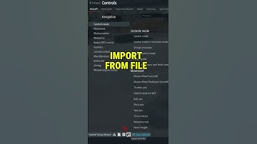 How to load/Import control settings | War Thunder