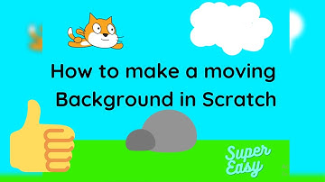 How to create a moving Backdrop in Scratch ( Tutorial 17 )