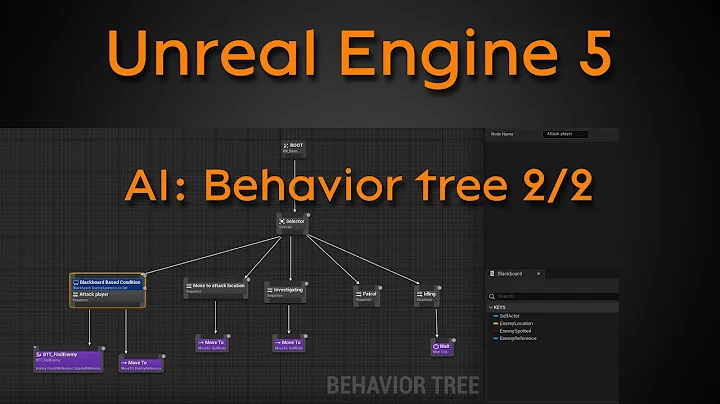 Tutorial: AI - Behavior tree part 2/2 - Unreal Engine 4 + Unreal Engine 5