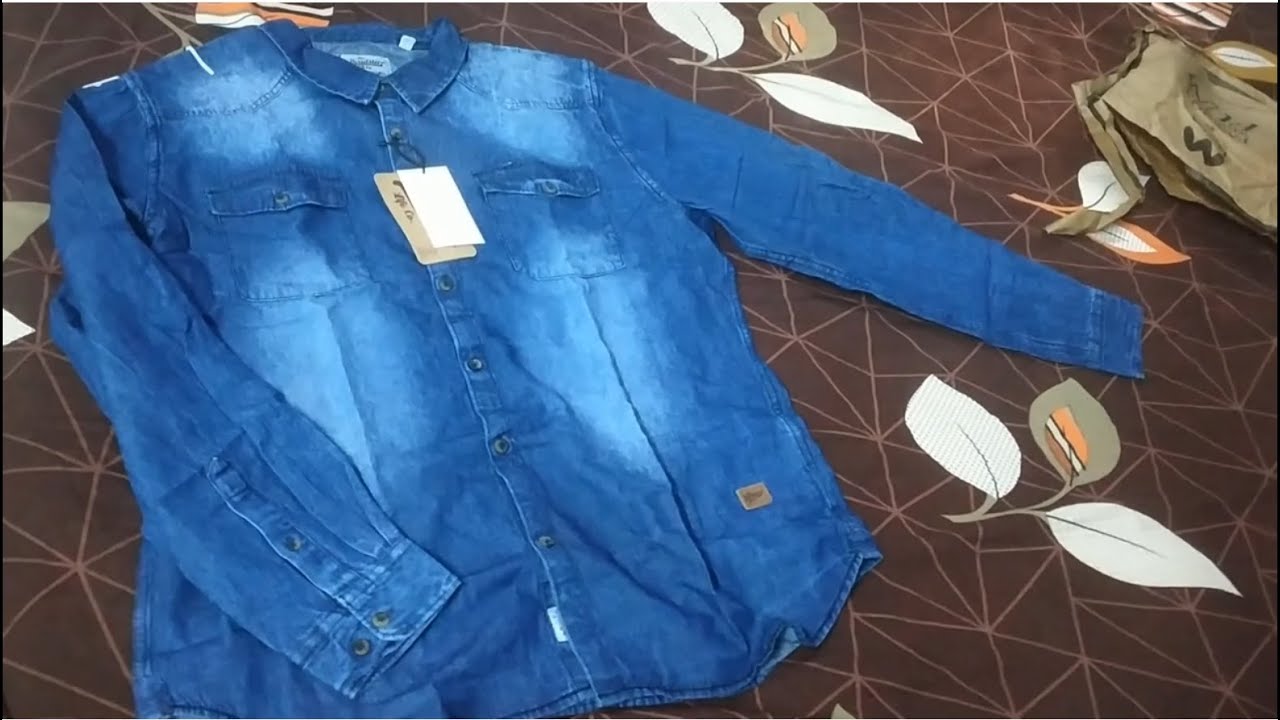 Unboxing Roadster Men's Faded Casual Denim Shirt by 