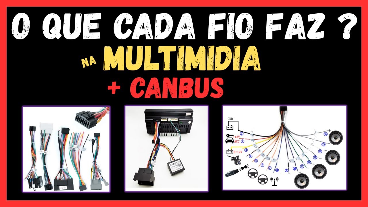 Antes de Instalar a Multimídia, Veja Isso! Cabos de Energia + CANBUS