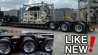 Old RGN lowboy trailer gets some much needed upgrades