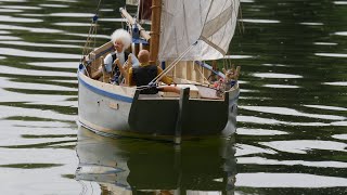 RC gesteuerte vorbildliche Modelle historischer Segelschiffe der Minisail-Classic, Degersee Mai 2023