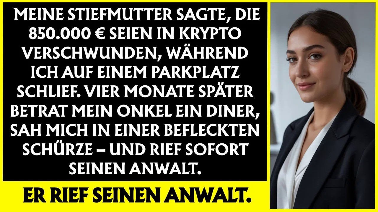 „Stiefmutter sagte, mein 850 000 € Fonds sei in Krypto weg, und ich lebte im Auto, bis Onkel kam