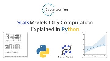 StatsModels OLS Computation Explained in Detail using Python | Linear Regression