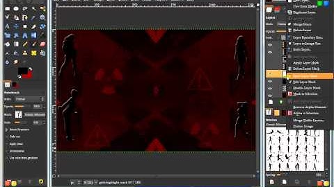 Part 2 of making a Sexy - Hazard YouTube Background with Gimp