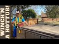 How to Move a Hot Tub with a WARN Winch, Get’R Done!!