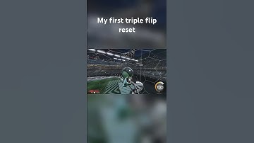 FINALLY hit my first triple flip reset #rocketleague #rl #flip #resets