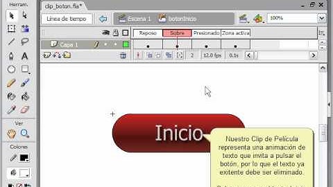 (curso macromedia flash 8) 23-Incluir un Clip en un Botón